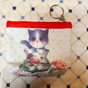 EUC Mischievous Kitten Coin Purse